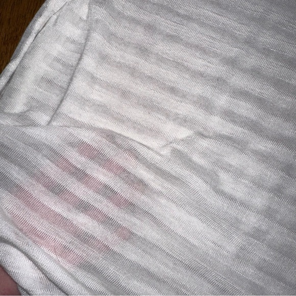 Long striped mesh tee - Picture 3 of 5